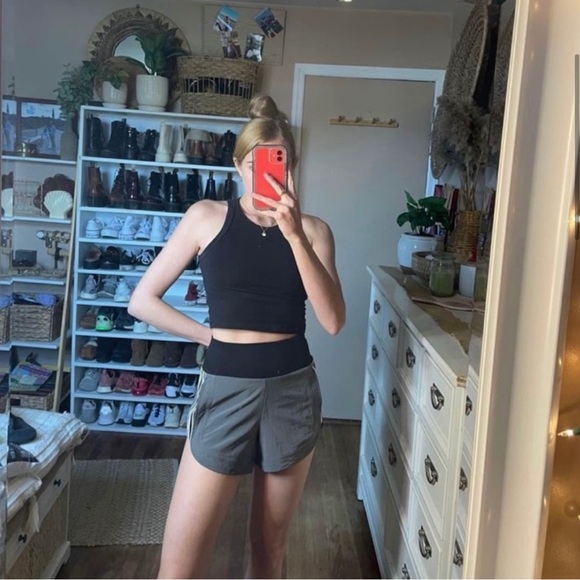 Athleta ascend high waisted shorts with stripes - Picture 5 of 10